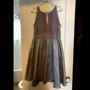 R&M Richards Grey Formal Dress